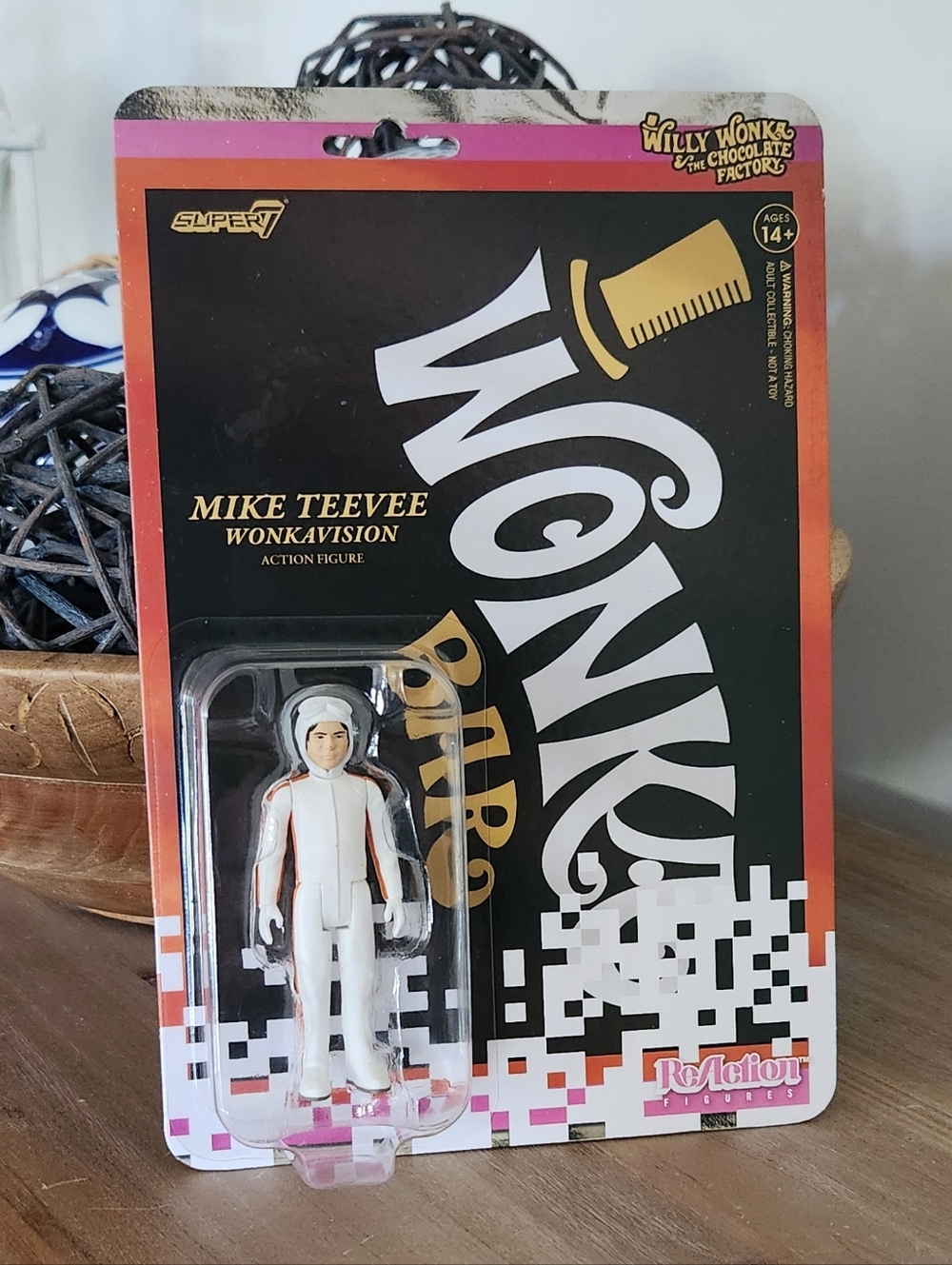🍫 Super7 ReAction: Mike Teevee (Wonkavision) 📺 Action Figure Willy Wonka NWT